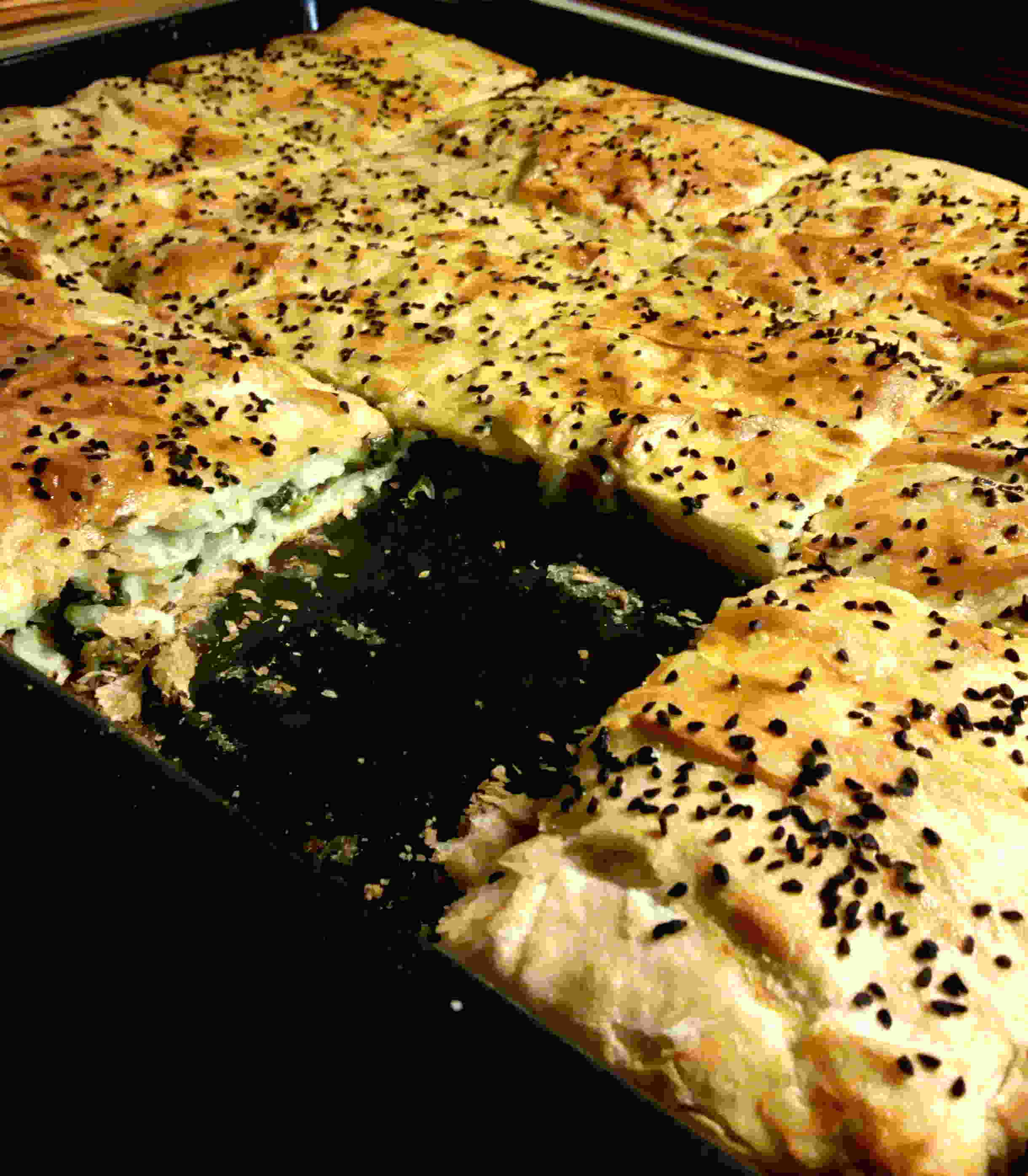 Nach dem Backen Börek
